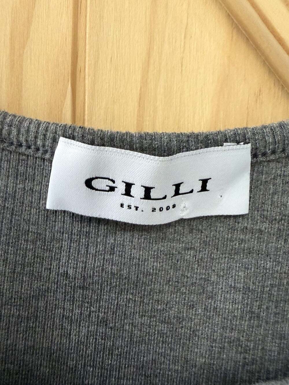 Gilli Ribbed Ruched Side Tank Dress size large - Picture 3 of 5
